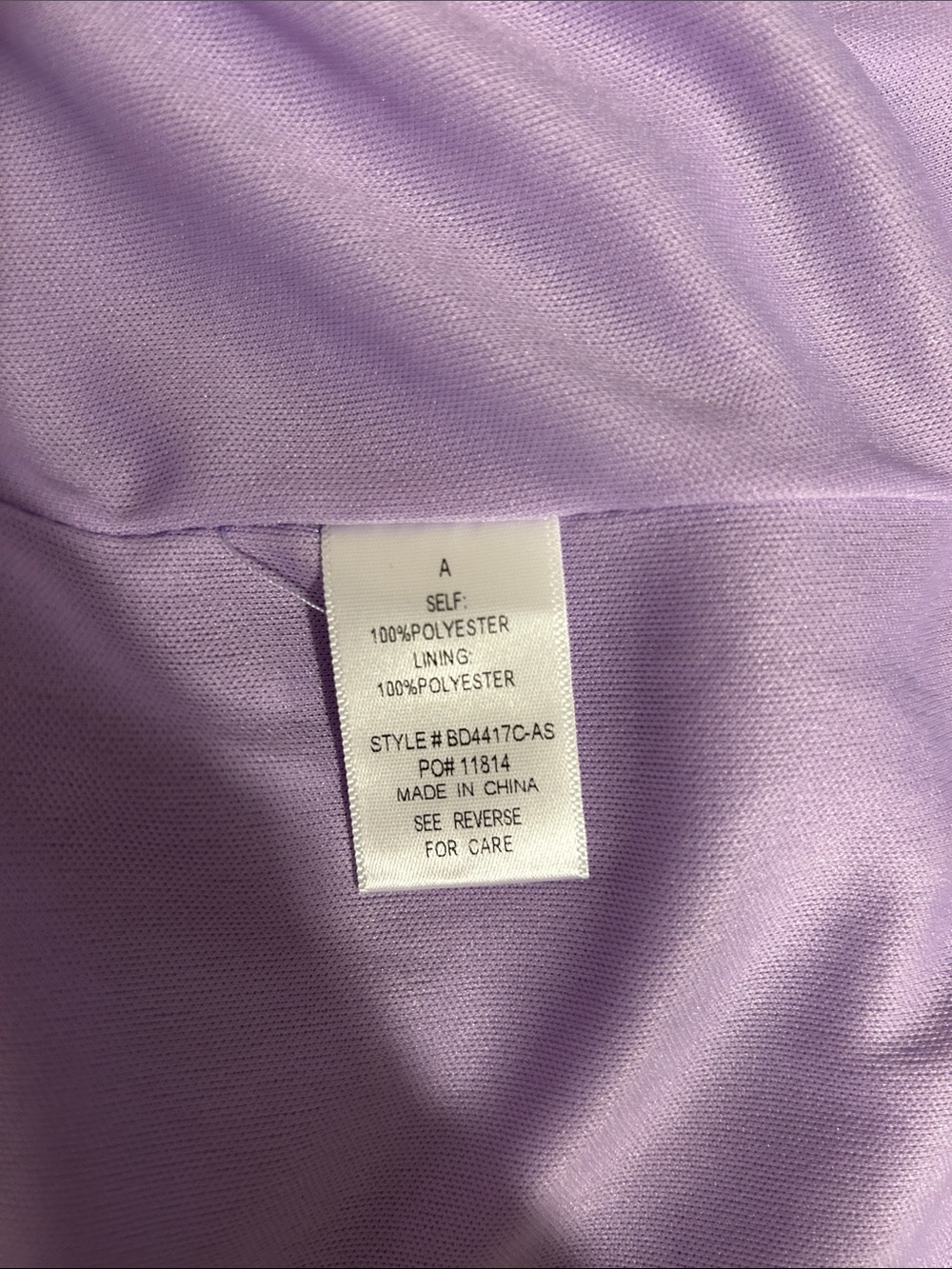 ARULA Lilac Clip Dot Flutter-Sleeve Dress-Size A (1X-16/18) - Picture 4 of 4